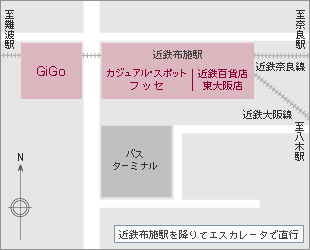 東大阪店周辺の地図
