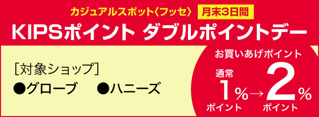 KIPSポイントダブルポイントデー