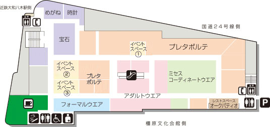 近鉄百貨店 橿原店 フロアガイド